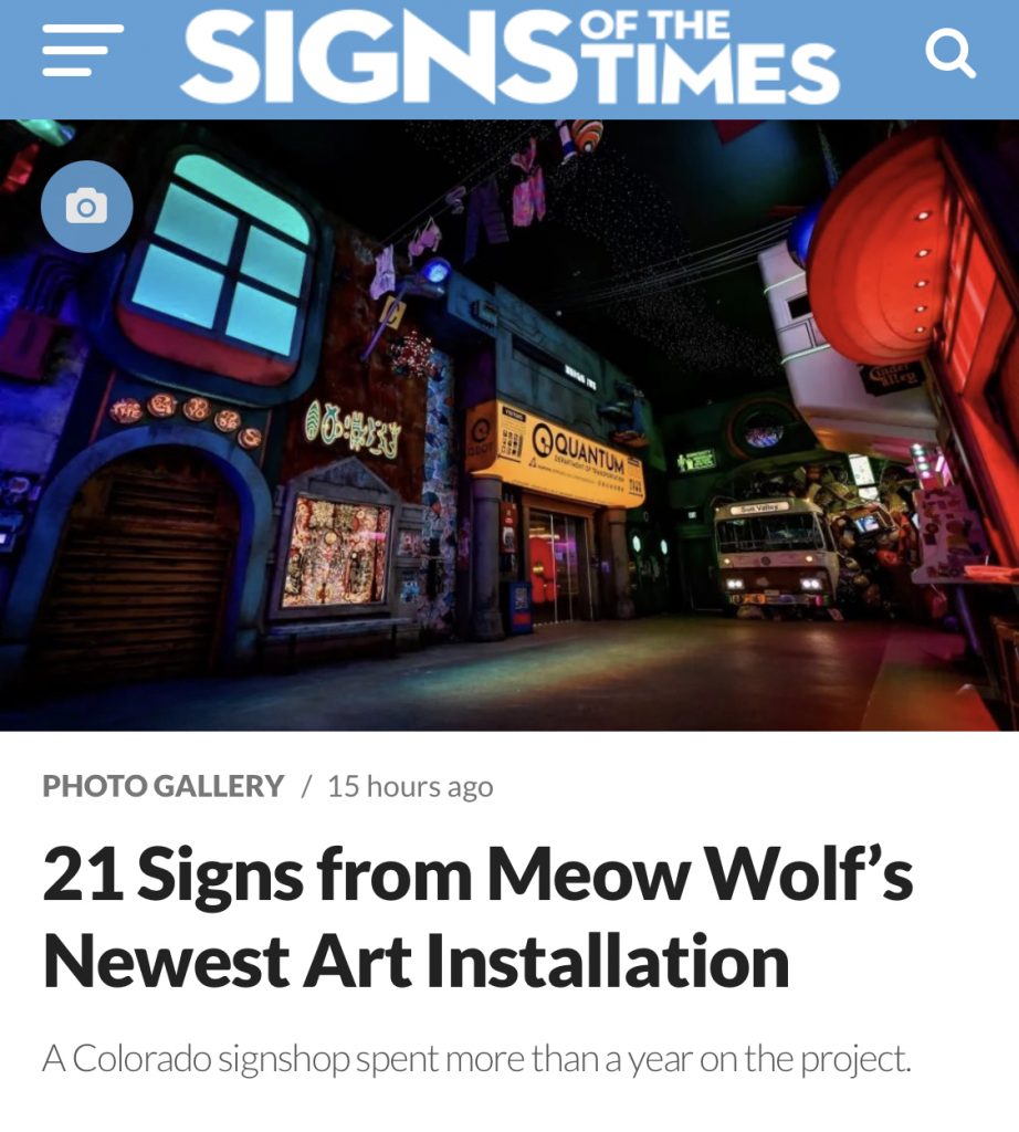 Signs of the Times Feature