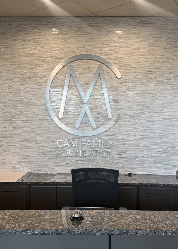 Cam Family Reception Wall Sign